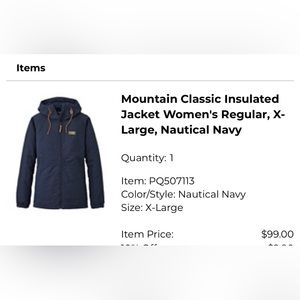 LL Bean Mountain Classic Insulated Jacket